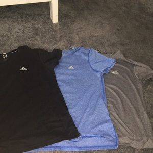 All three adidas shirts
